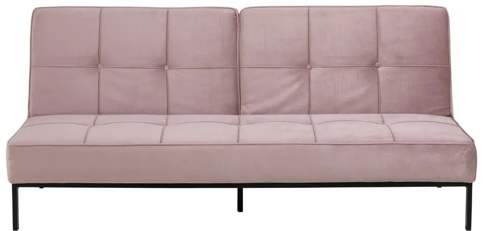 Розов разтегателен диван Perugia - Actona