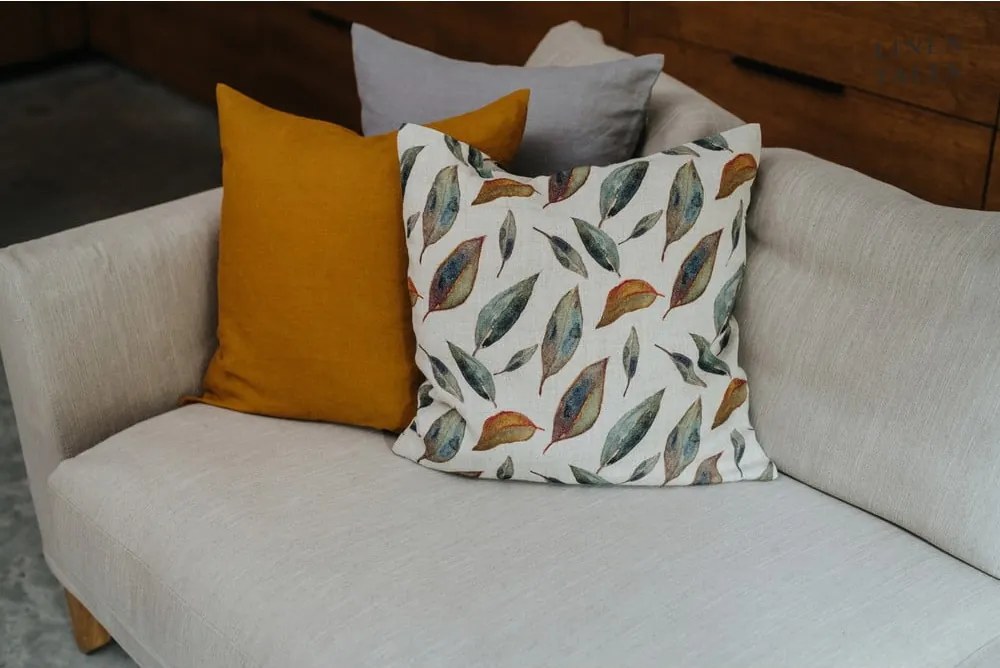 Ленена калъфка за възглавница 50x50 cm Golden Fall – Linen Tales