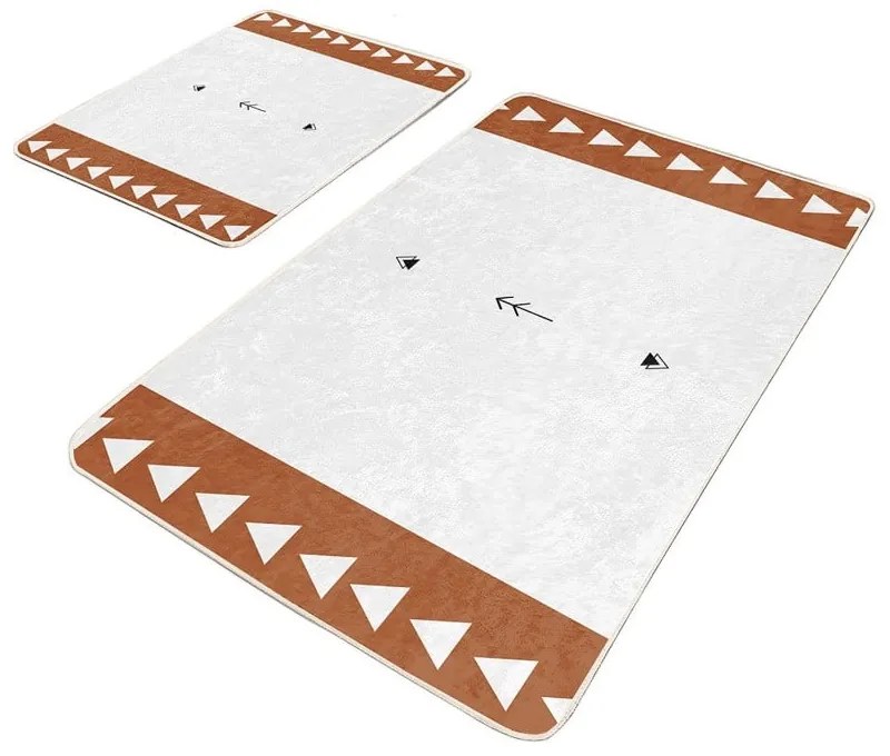 Бели изтривалки за баня в комплект от 2 броя 60x100 cm - Mila Home