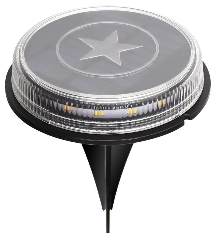 Aigostar - LED Соларна лампа LED/0,6W/5,5V 24,5 см 3200K IP66 черен