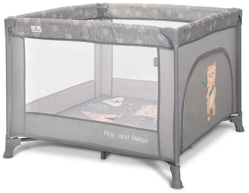 LORELLI Classic Кошара за игра PLAY N RELAX GREY ADVENTURE