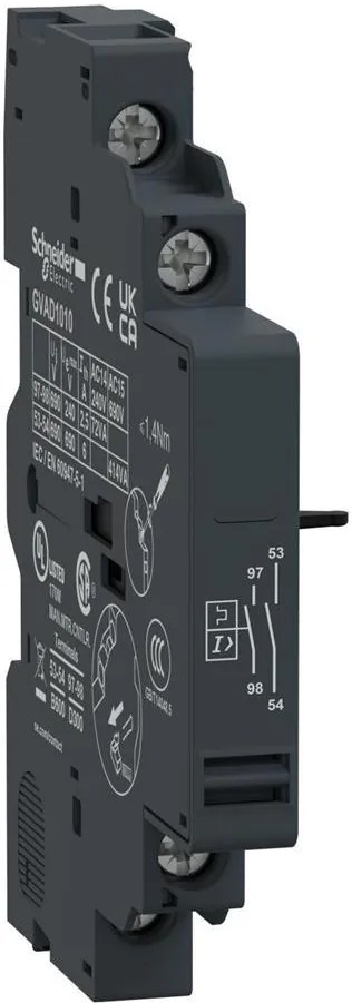 SE Блок помощни контакти TeSys GVxP 2NO страничен монтаж  - GVAD1010