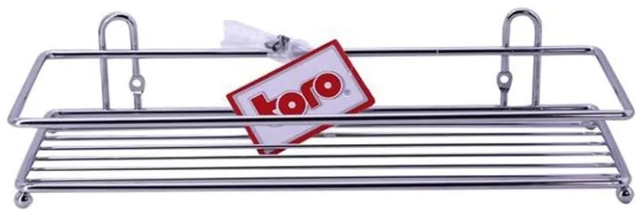 Стена за душ 10x30 см, хром с блясък