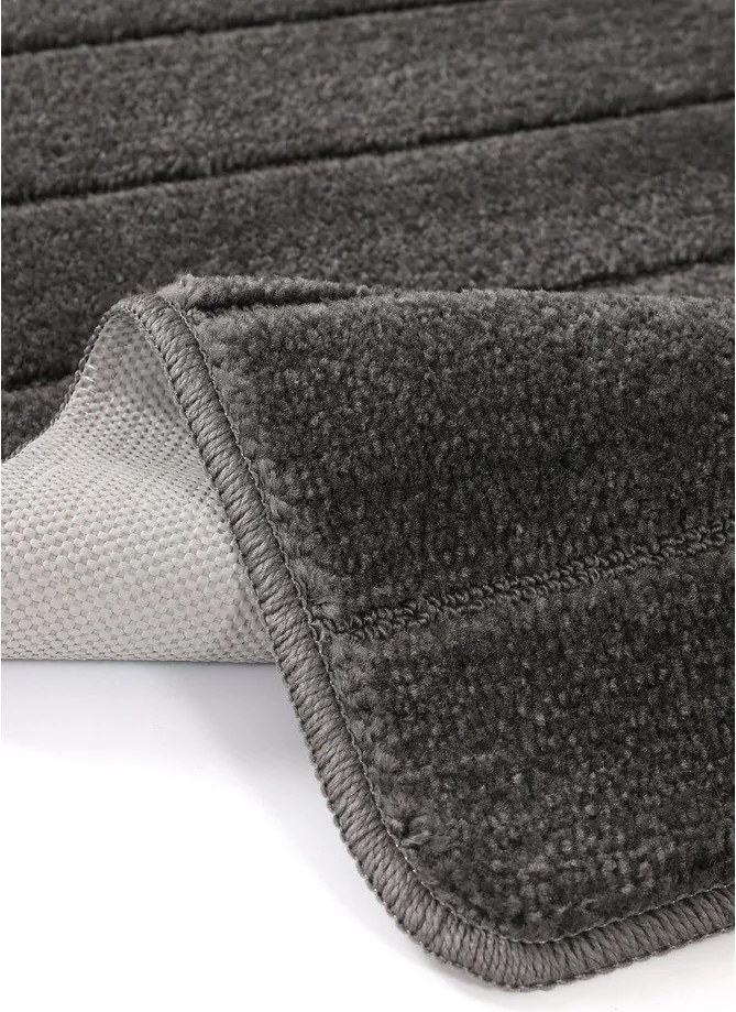 Антрацитни килими за баня в комплект 2 бр. 50x80 cm Yeni Cizgli – Foutastic