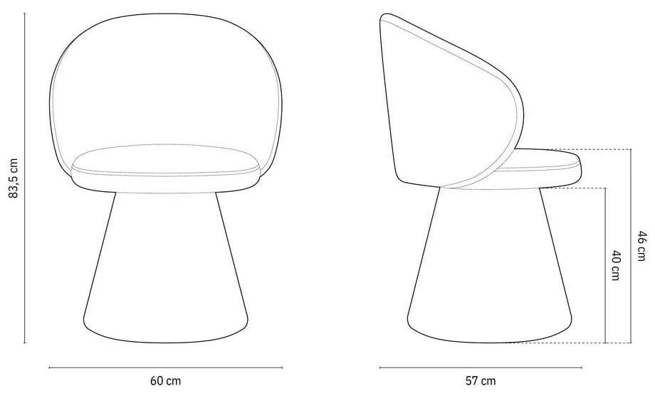 Тъмнозелено кадифено кресло Inez – Micadoni