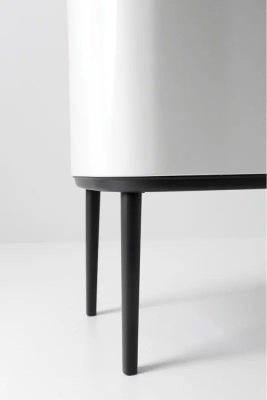 Кош за боклук Brabantia Bo Touch 651110, 11+23 л, Плавно и безшумно отваряне, Голям отвор, Бял