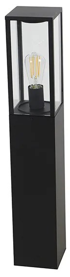 Индустриална външна подова лампа черна 80 см IP44 - Charlois