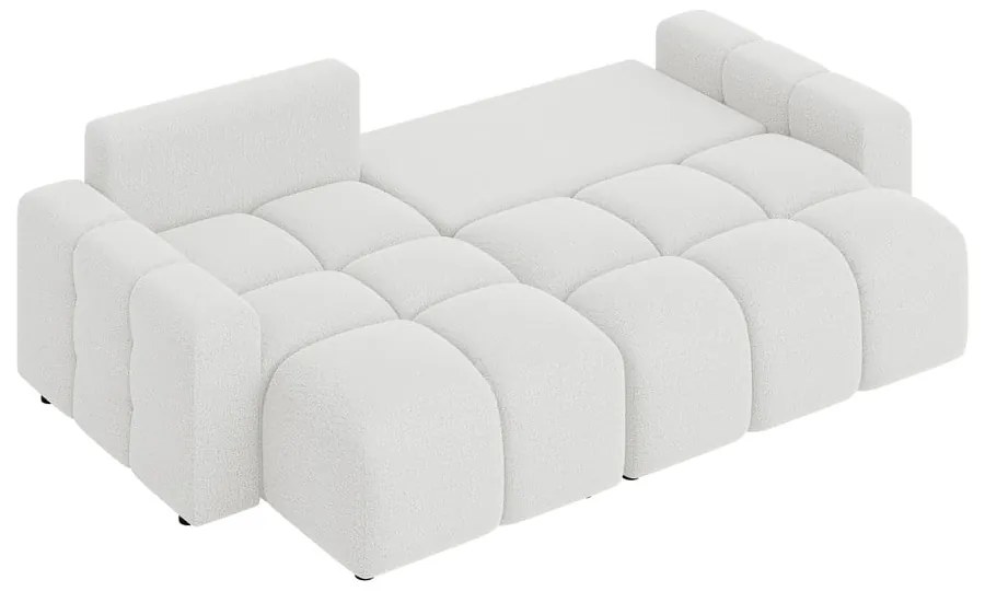 Бял разтегателен ъглов диван (променлив) Luki – Ropez