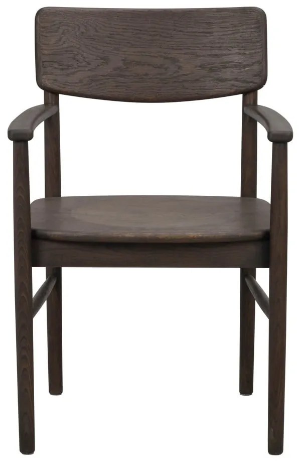 Тъмнокафяв трапезен стол от масивен дъб Maidstone – Rowico