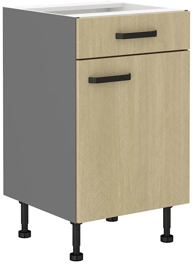 Подов шкаф Melo 50 D 1S-Herringbone