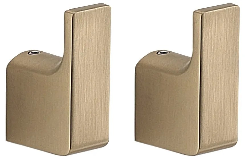 Стенни метални комплект куки 2 бр. златни Gedy Pirenei – Sapho