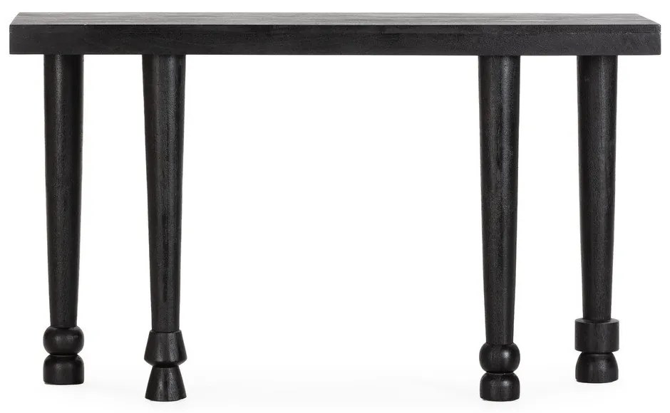 Черна конзолна маса от масивно манго 40x130 cm Inaya – MOME