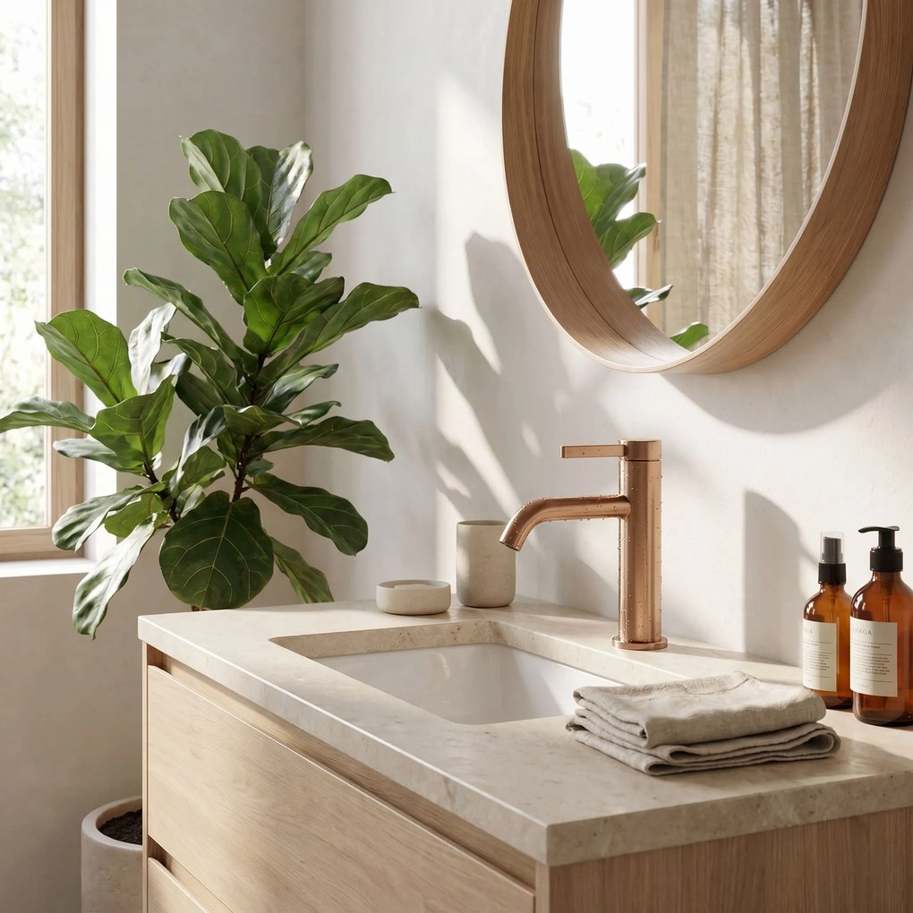 Смесител за баня Rea Rivo Brush Copper