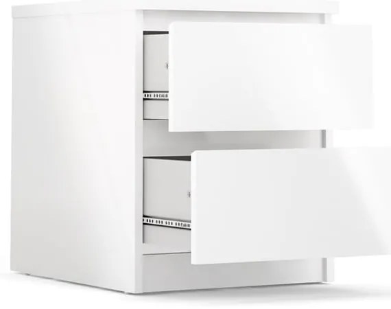 Бяло нощно шкафче Naia - Tvilum