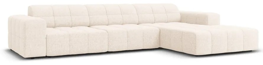 Кремав ъглов диван (десен ъгъл) Chicago - Cosmopolitan Design