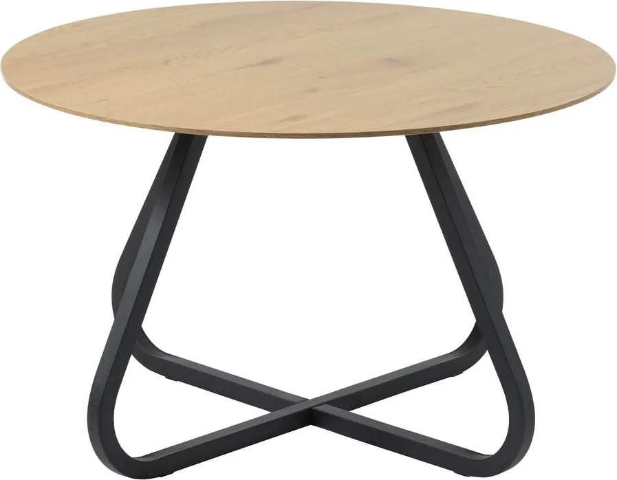 Кръгла трапезна маса с дъбов плот в естествен цвят ø 120 cm Cesura – Unique Furniture