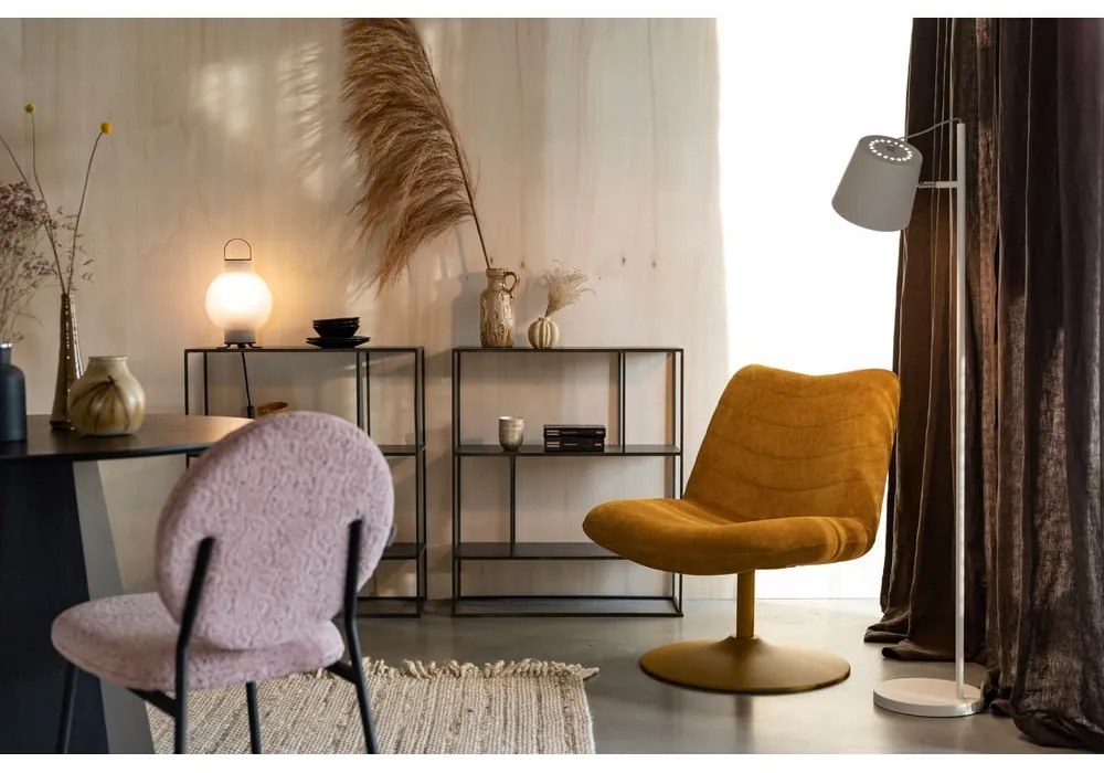 Кресло от кадифе в жълта охра Bubba - Zuiver