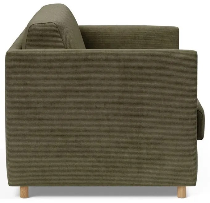 Тъмнозелен велурен разтегателен диван Olan - Innovation