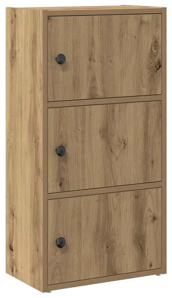 860372 vidaXL Библиотека, дъб артизан, 40x24x77 см, инженерно дърво