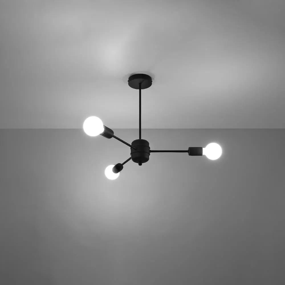 Черна висяща лампа 61x61 cm Benedett - Nice Lamps