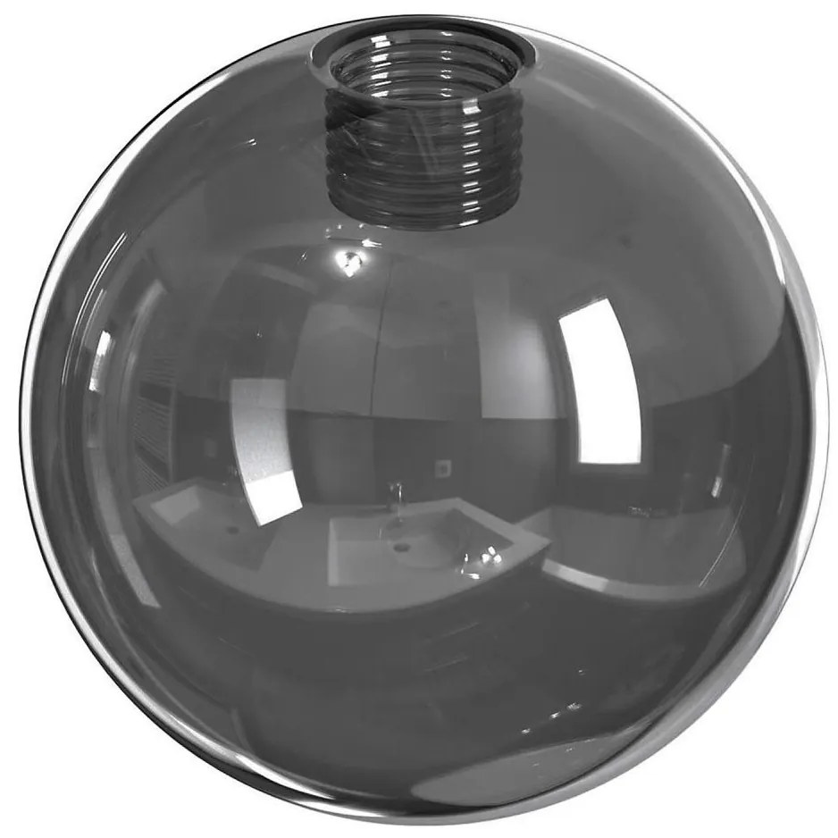 Резервен абажур за полилей и стенен аплик ROSSI пр. 14 см сив/димящ