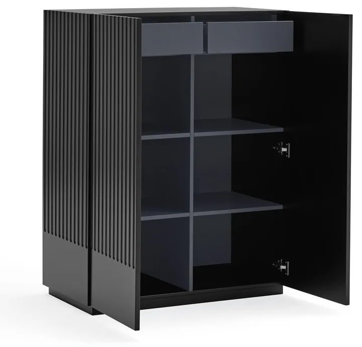 Черен скрин, ширина 92 cm Doric - Teulat