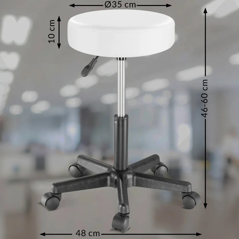 Тоалетка с LED осветление Jocelyn със стол 140 × 90 × 40 cm