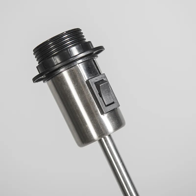 Модерна подова лампа стоманена регулируема - Parte