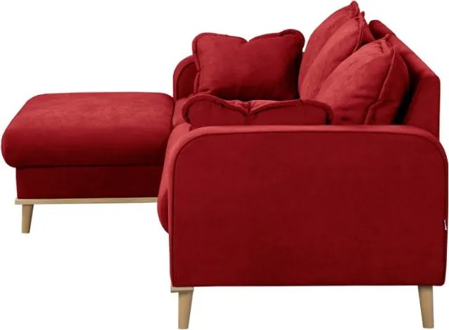 Червен ъглов диван (ляв ъгъл) Beata - Ropez