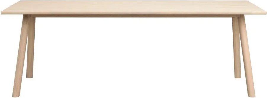 Сгъваема трапезна маса от масивен дъб 95x220 cm Clapperton – Rowico
