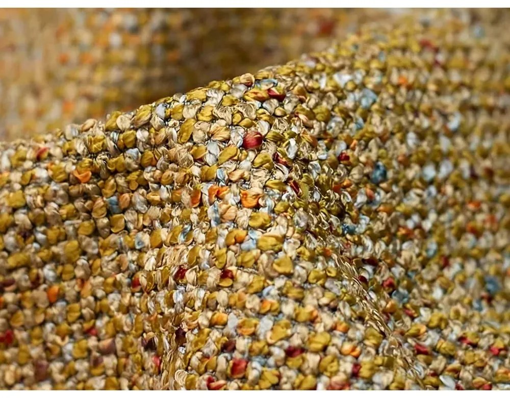 Модулна табуретка в цвят горчица Kalai – Makamii