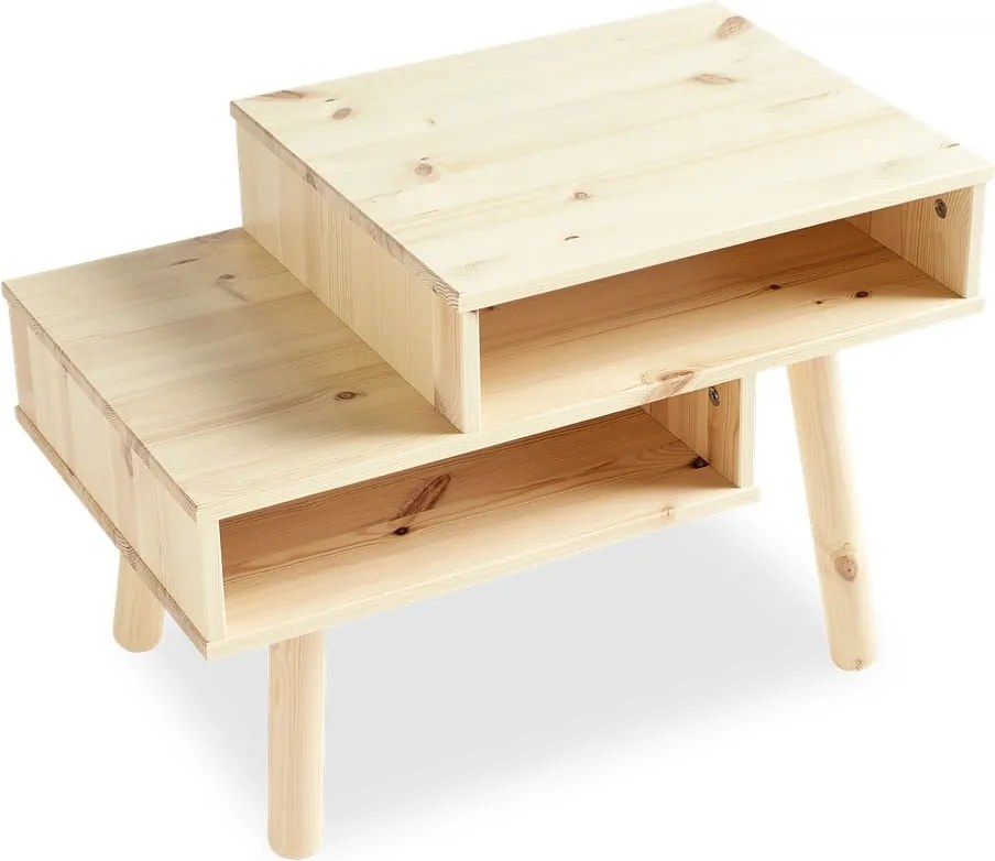 Масичка за кафе от борова дървесина в естествен цвят Hako - Karup Design