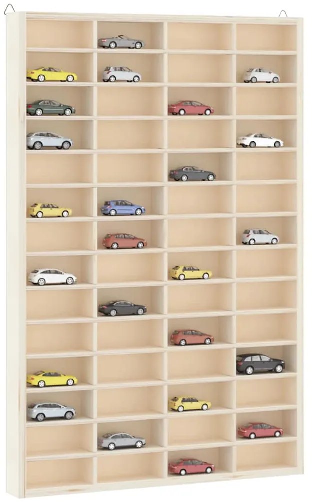 4017380 vidaXL Дървена колекционерска витрина с 56 отделения 40x4,5x60 см