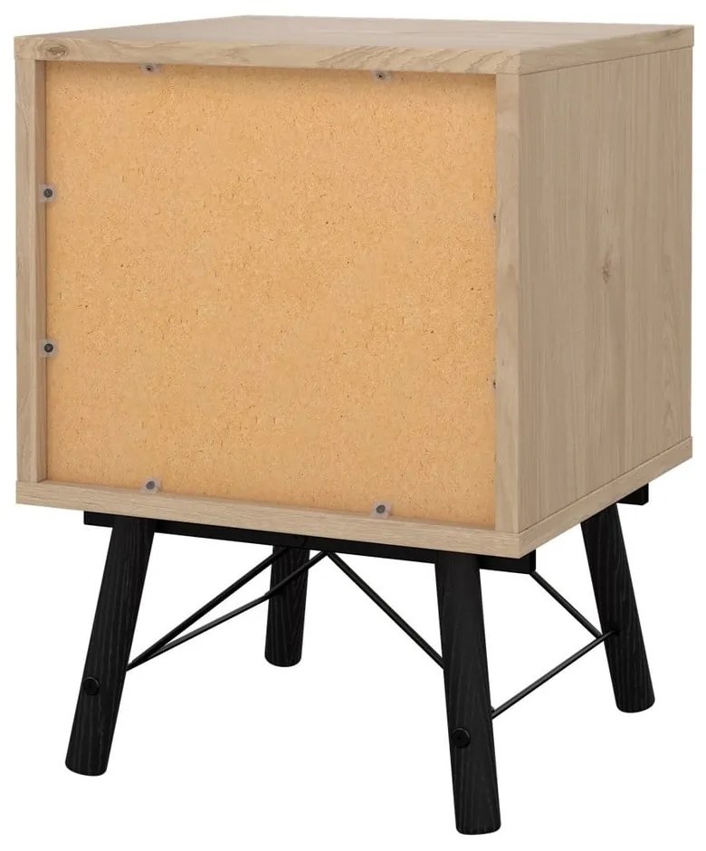 Нощно шкафче в дъбов декор в естествен цвят Ry - Tvilum