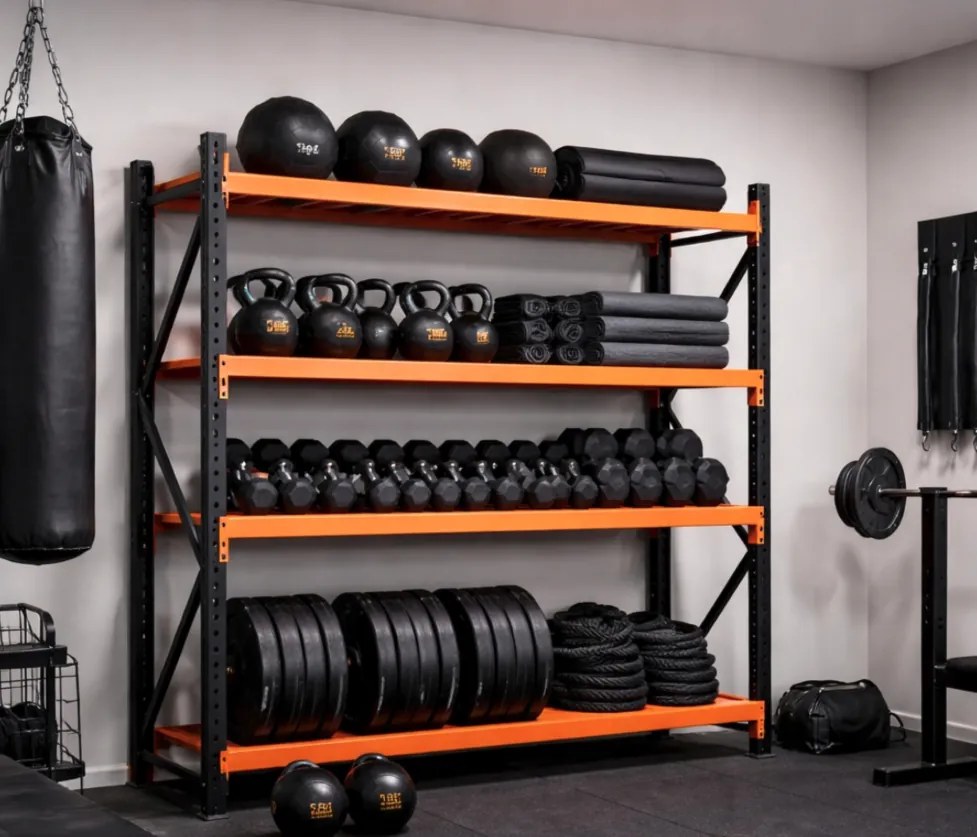 Метален стелаж за склад, гараж и работилница - 1 000 кг, 4 рафта 200X200X50