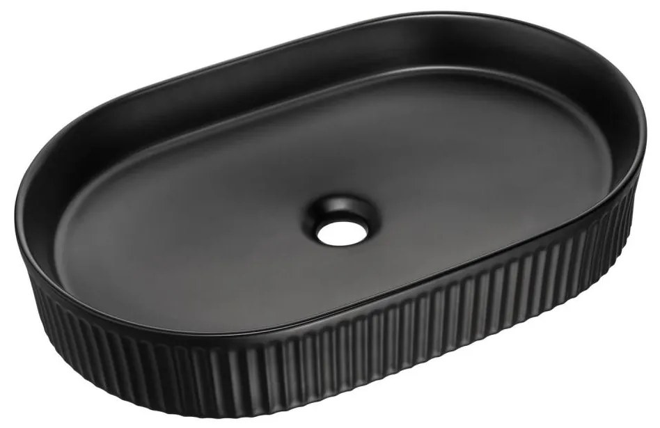 COMAD BEYOND 3 BLACK ( E-6531 ) - Мивка за вграждане в плот BEYOND 56x36 см матов черен