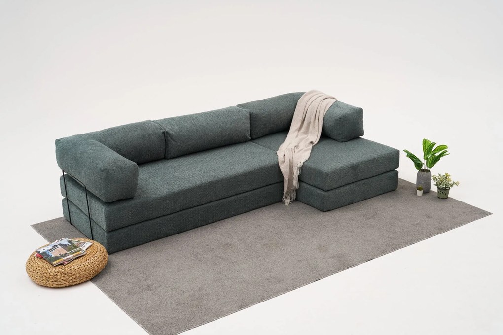 Ъглов диван Comfort, цвят Зелен