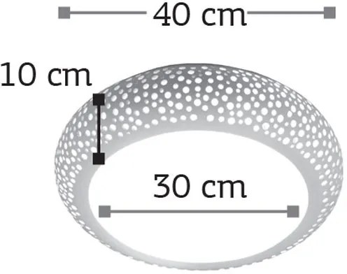 Лампа за таван InLight 42155-Диаметър: 30 cm