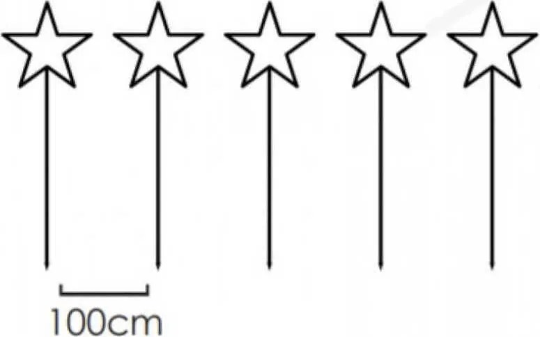 Декоративни подови светещи звезди 400 WW Led