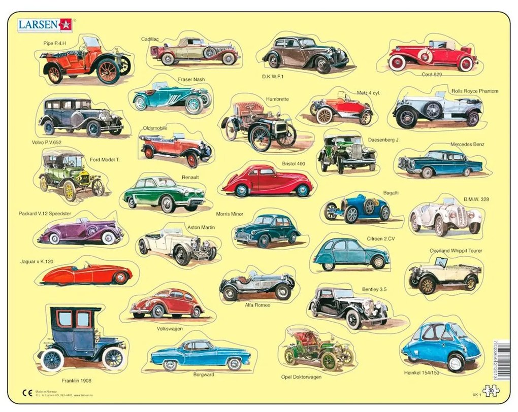 Larsen - Пъзел: За най-малките – Коли, голям