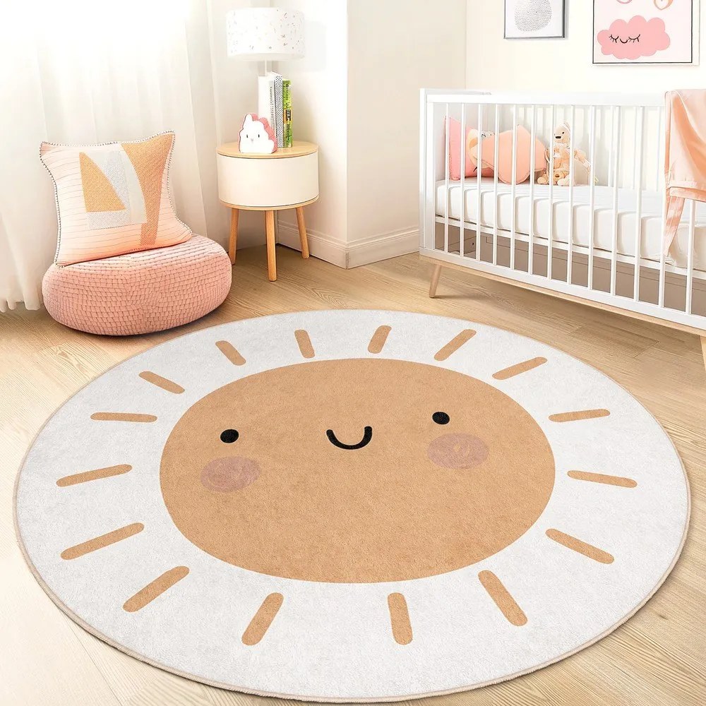 Детски килим подходящ за пране ø120 cm Sunny World – Mila Home