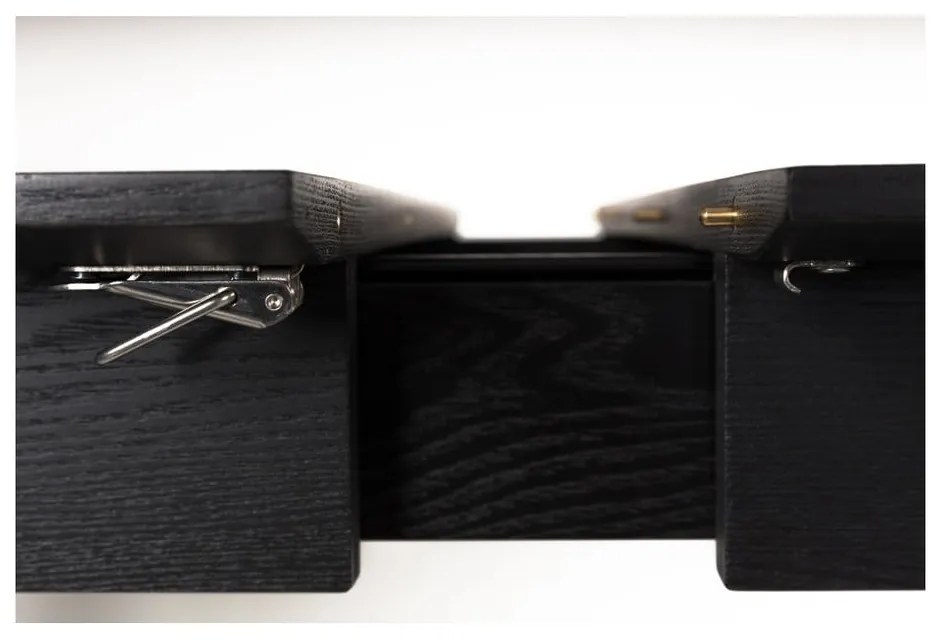 Черна сгъваема маса за хранене , 120 x 80 cm Glimps - Zuiver