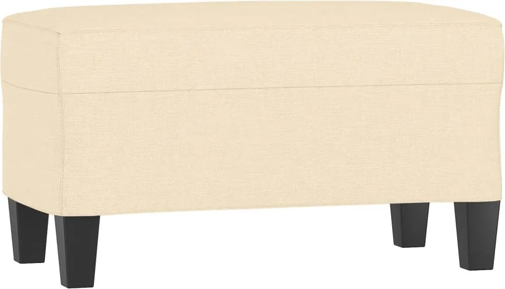 349433 vidaXL Пейка, кремава, 70x35x41 см, плат