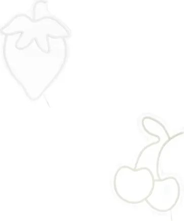 Детски лампа atmosphera Fruity, 25×35 cm, Неон, Асорти