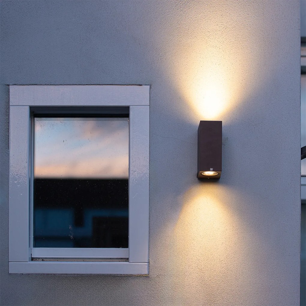 Индустриален стенен аплик ръждясало кафяв 2-светлина IP44 - Baleno