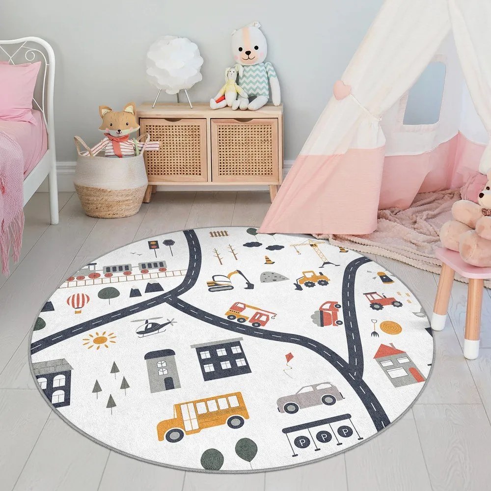 Детско килимче за игра подходящо за пране ø150 cm World Around Me – Mila Home