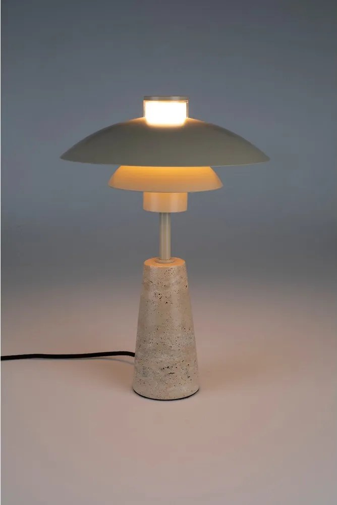 Бежова LED затъмняваща се настолна лампа (височина 37 cm) Cole – Zuiver