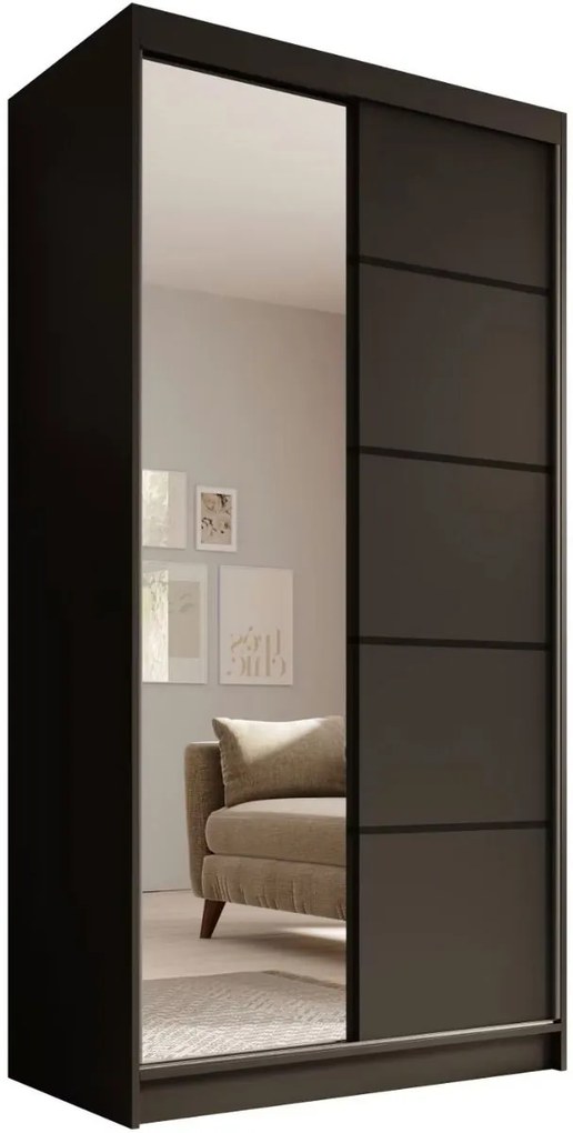 Гардероб Flux 100 плъзгащ се-Мауро