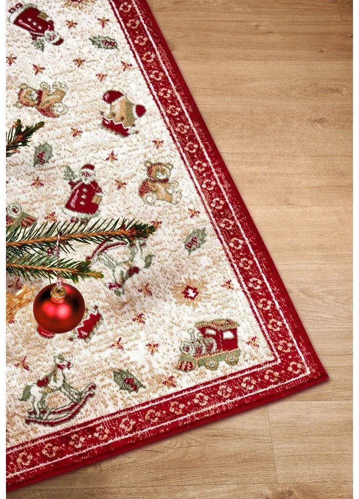 Червен килим с коледен мотив със смес от памук 50x80 cm Toy's Delight Red Christmas – Villeroy&amp;Boch