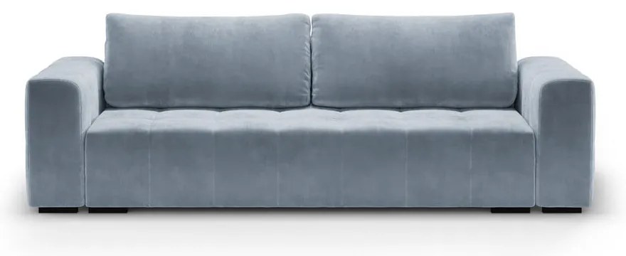 Светлосиньо кадифено канапе Luca - Milo Casa